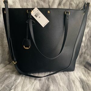 Ralph Lauren Abby Black Tote